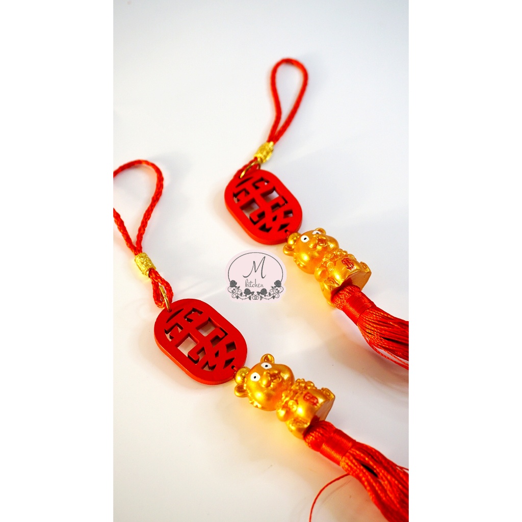 Gantungan Imlek Hoki Macan Tassel