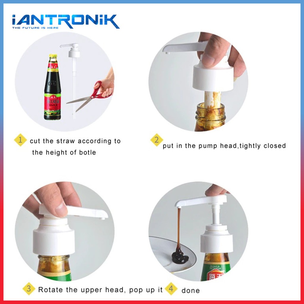 Pompa Saus - Alat Tekan Botol Kecap / Nozzle Pump Dispenser