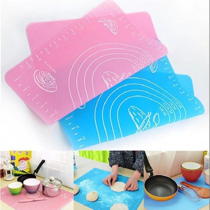 ALAS ADONAN KUE SILIKON TATAKAN ROLLING KUE BAKING MAT SILICONE