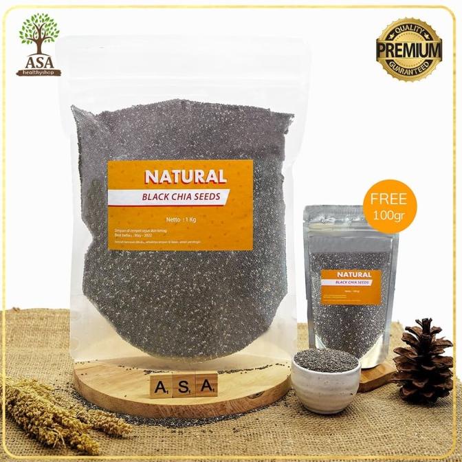 

Natural Chia Seed 1kg FREE 100gram