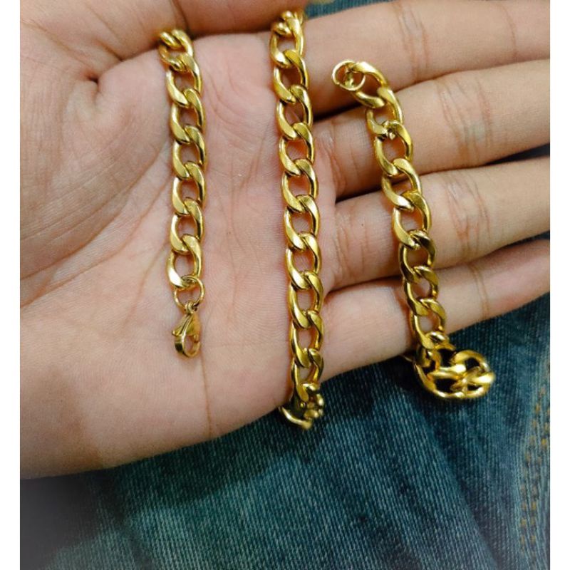 Kalung Rantai BajaPria Terbaru Anti Luntur / Kalung HipHop/Kalung Fashion Pria/ Kalung Pria.