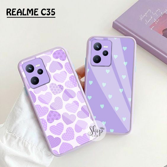 (SW) Softcase Kaca Ungu/Lilack Realme C35 Narzo 50A Prime softcase Realme C35 Narzo 50A Prime | casi