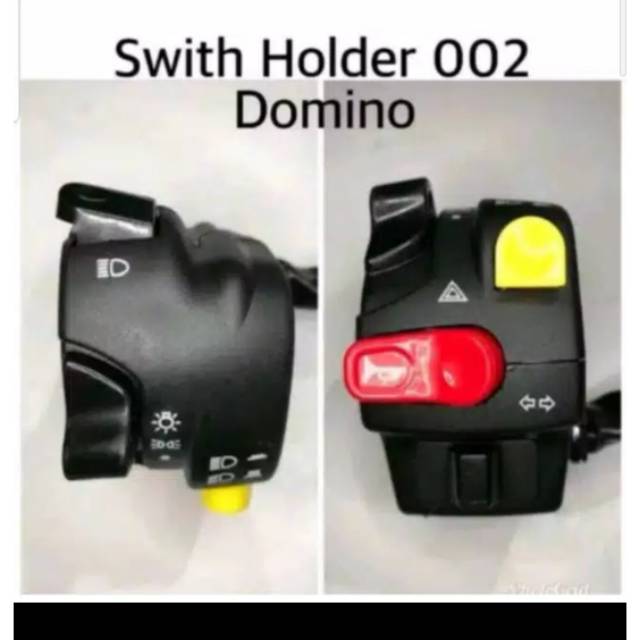 Holder Saklar Kiri Domino Universal Model KTC klakson Lampu tembak jauh dekat