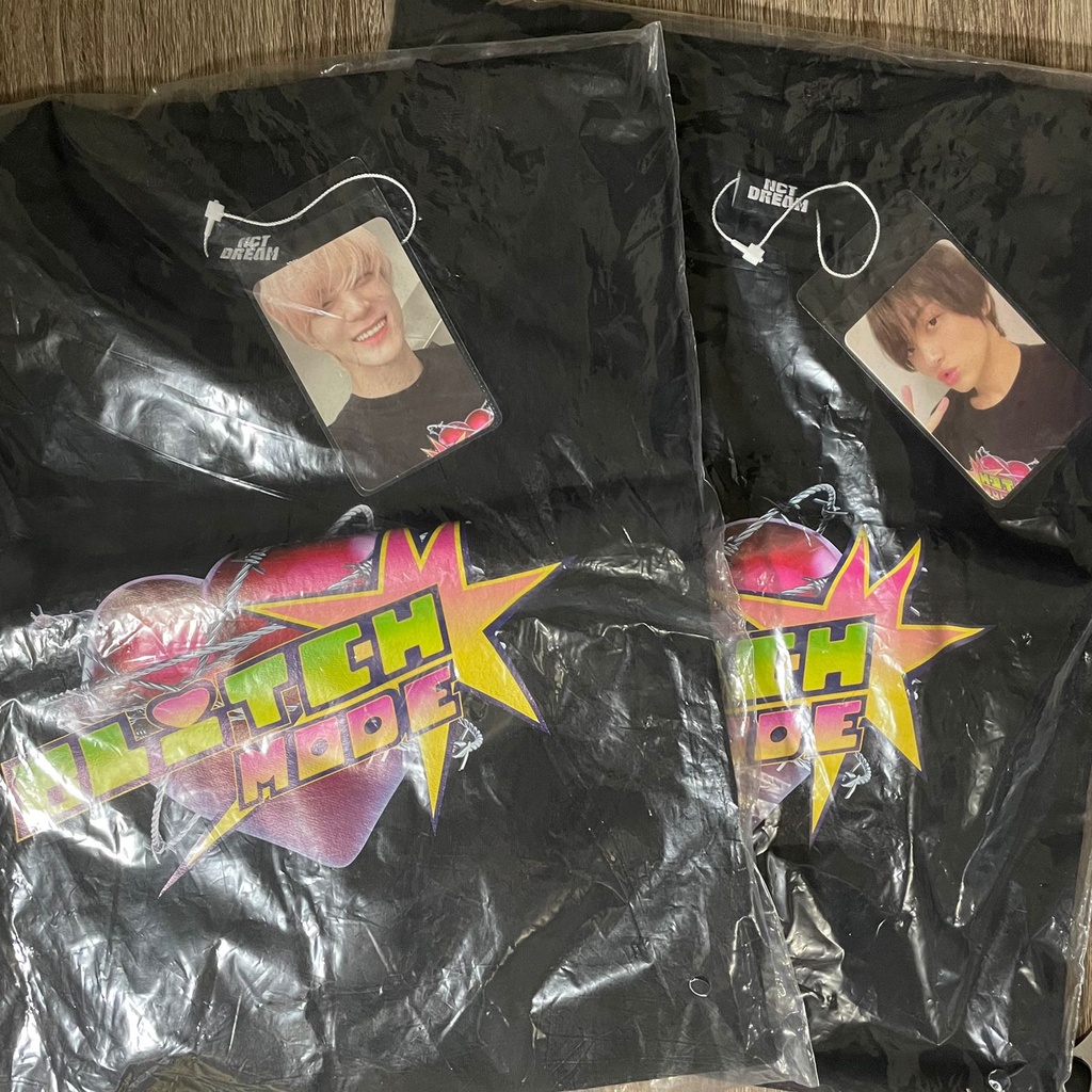 [ READY STOCK ] NCT DREAM - T-SHIRT GLIMO GLITCH MODE POP UP STORE 1ST LINE UP ( SEALED) | JENO HAEC
