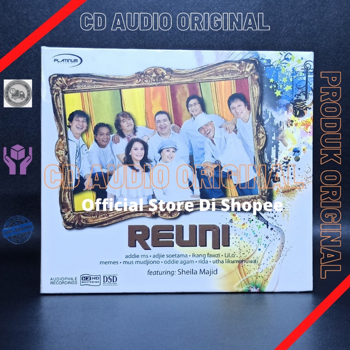 CD REUNI ADDIE MS ADJIE SOETAMA IKANG FAWZI LILO MEMES ODDIE AGAM RIDA UTHA LIKUMAHUWA CD ORIGINAL