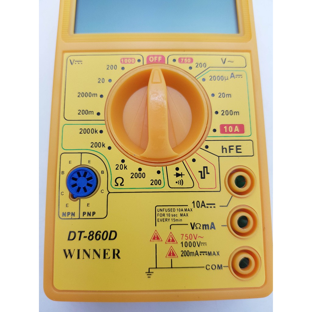 Digital Multitester Winner DT860D BUZZER layar jumbo