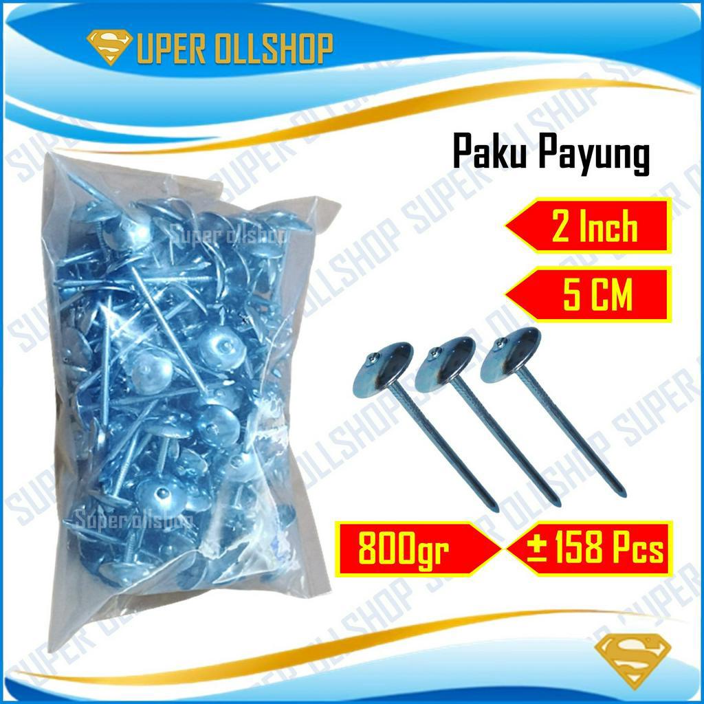 Paku Seng Asbes Payung Polos 5 Cm 2 Inch Atap Spandek Harga 1 Pack