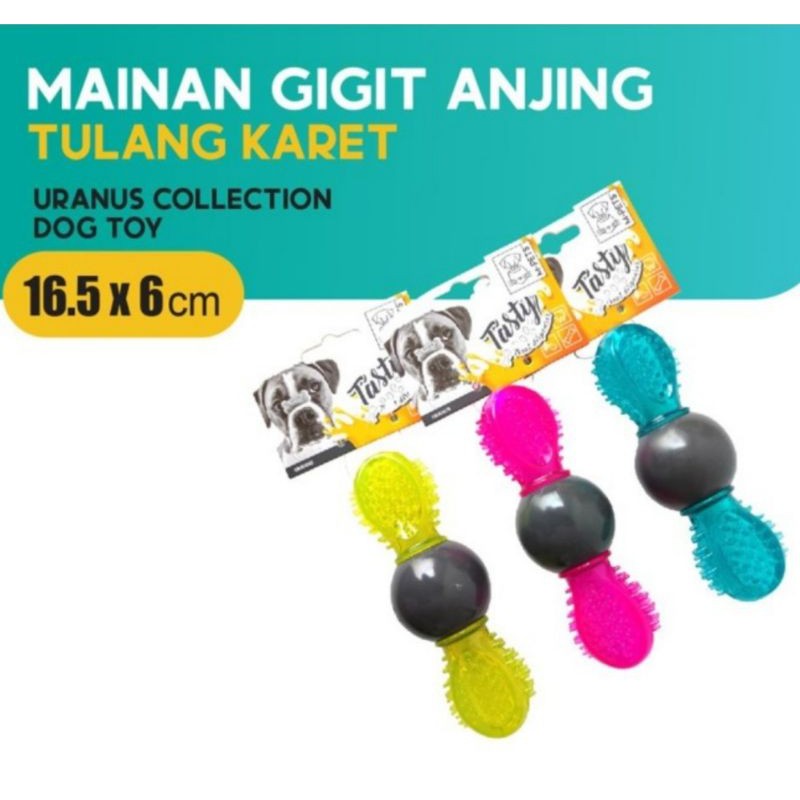 Mainan anjing gigitan rubber dog toy karet treat dispenser