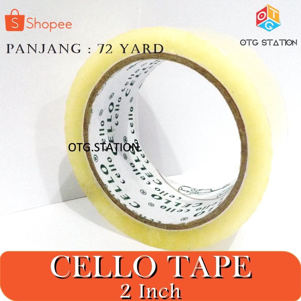 

Cello Tape Bening 2 Inch Isolasi Bening Besar Cellotape Lem Perekat Bening Alat Isolasi Pembungkus OTG STATION