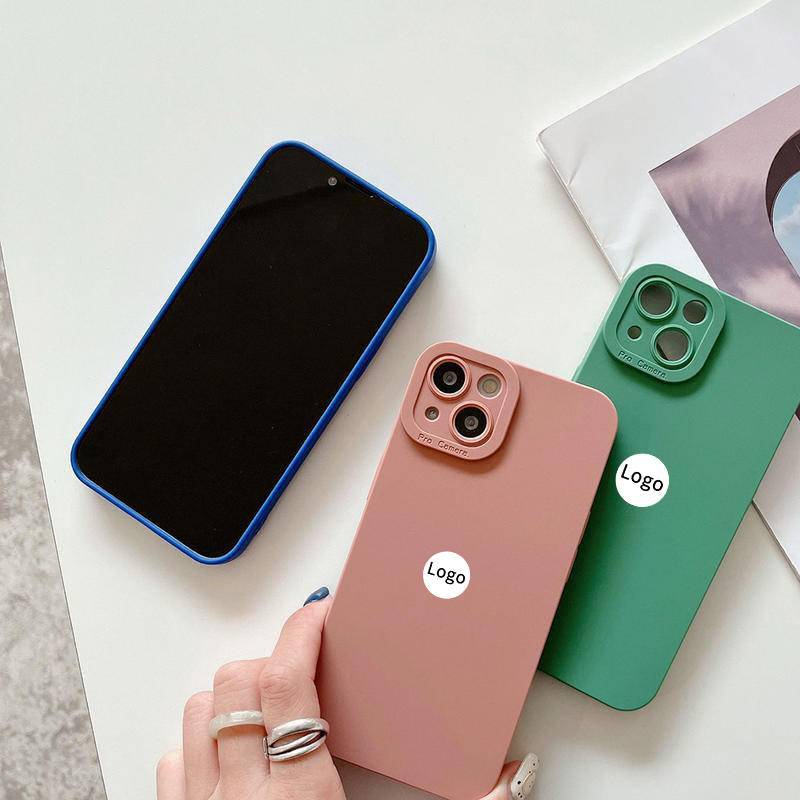 Case Pelindung Lensa Bahan Silikon Warna Biru Untuk Iphone 7 8 Plus X XS XR 11 11 Pro Max