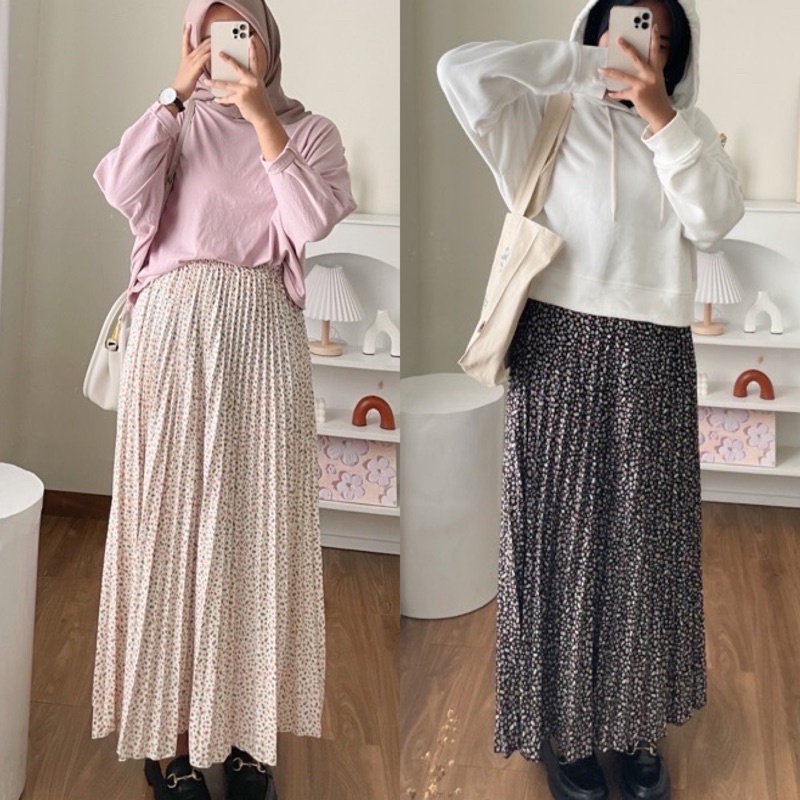 Mijoo Skirt- Rok Plisket Aesthetic Korean Skirt Premium