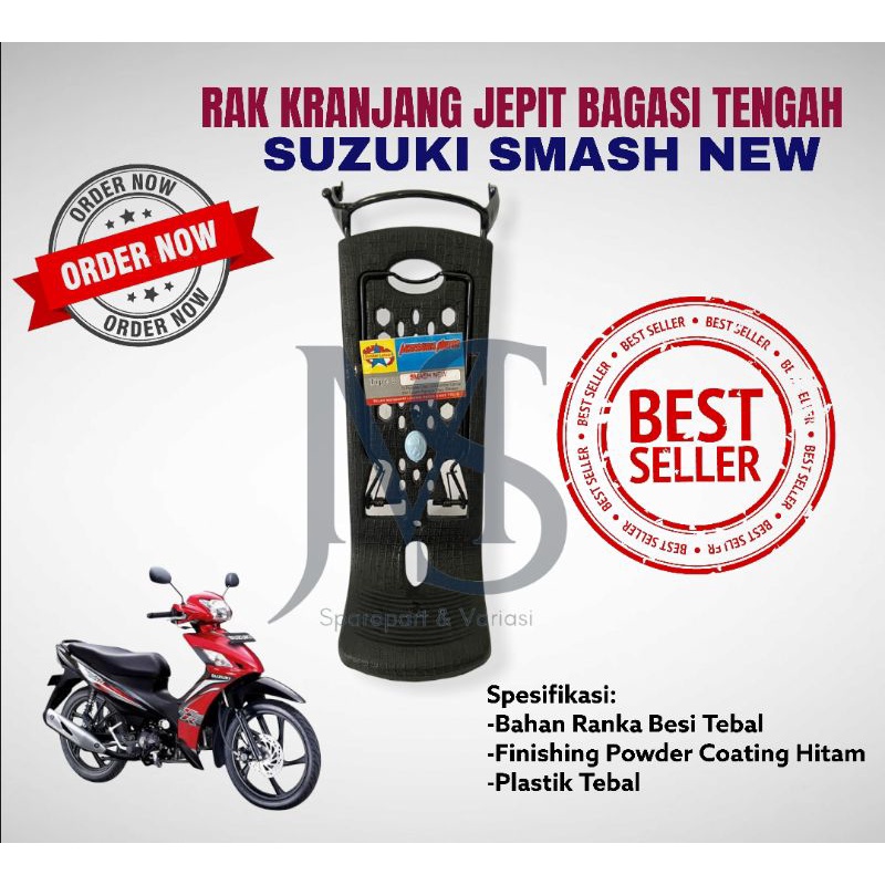 Rak Keranjang Jepit Bagasi Tengah Rak Kranjang Jepit Bagasi Tengah Motor Suzuki Smash Suzuki Smash N