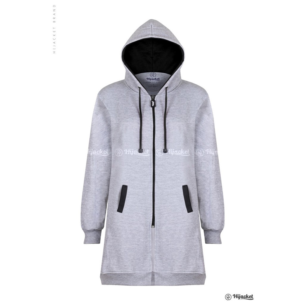 ALL HIJACKET BASIC GREY II JAKET MUSLIMAH II-3