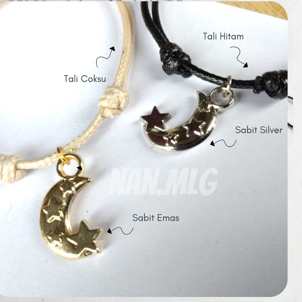 Gelang Tali Charm SABIT BINTANG