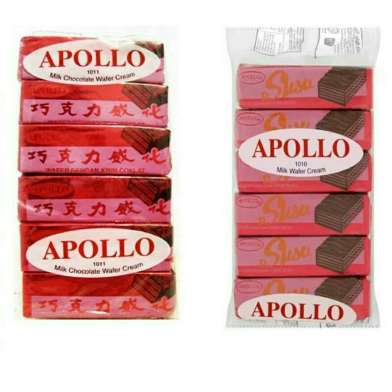 

Apollo Wafer Coklat dan Susu 12Pcs @12gr