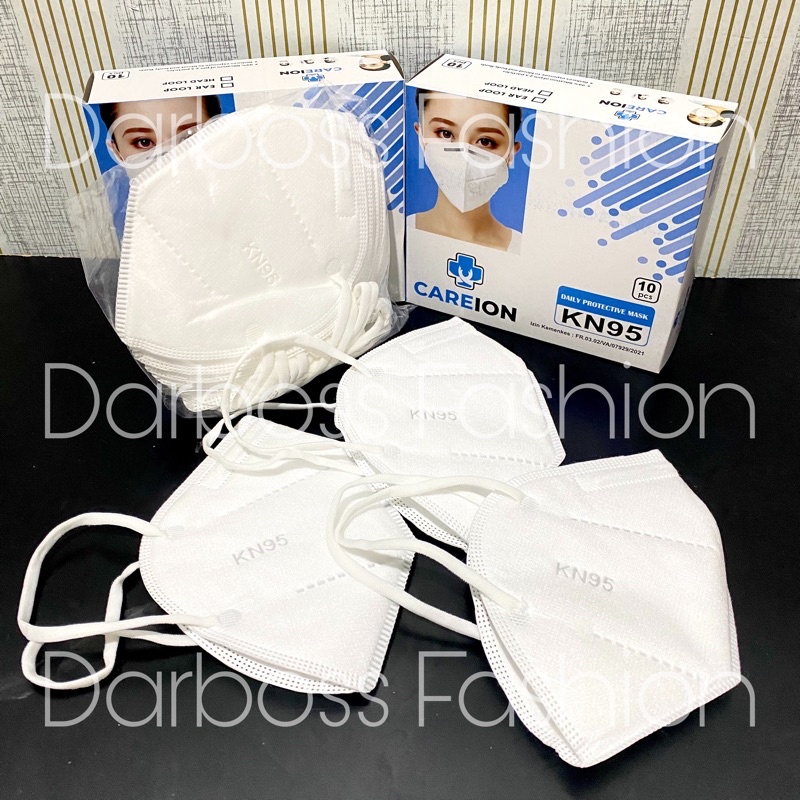 Masker KN95 C-CARE / CAREION kemasan satuan Duckbill / Earloop / KF94 Warna