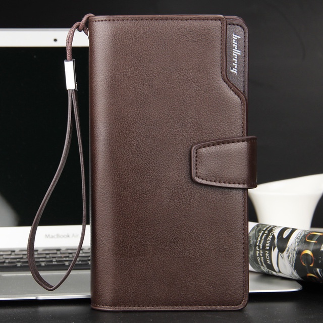 BAELLERRY 1063 Dompet Panjang Pria Kulit Long Bifold Wallet WK-SBY