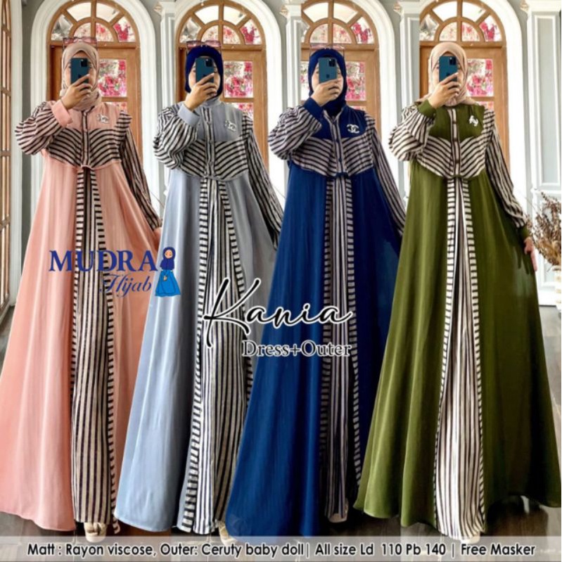 Kania Gamis Set Inner Rayon Viscose Outer Ceruty LD 110