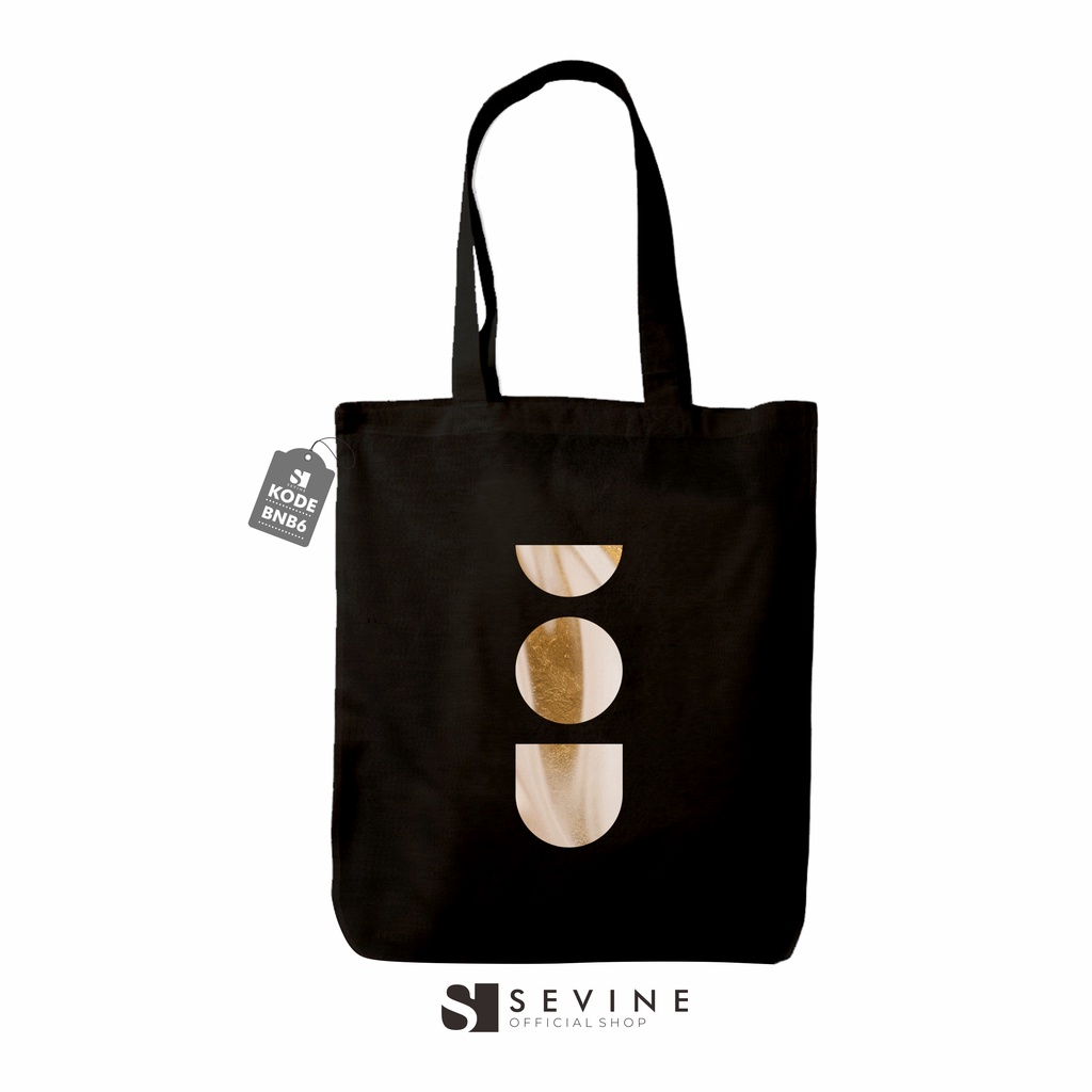 Sevine Totebag Wanita Fashion Tas Tote Bag Resleting Laptop Motif Nordic - BNB