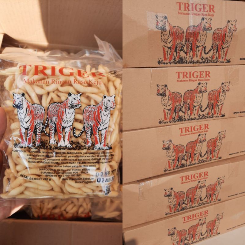 

Bidaran keju Triger kemasan 200gr/ pack