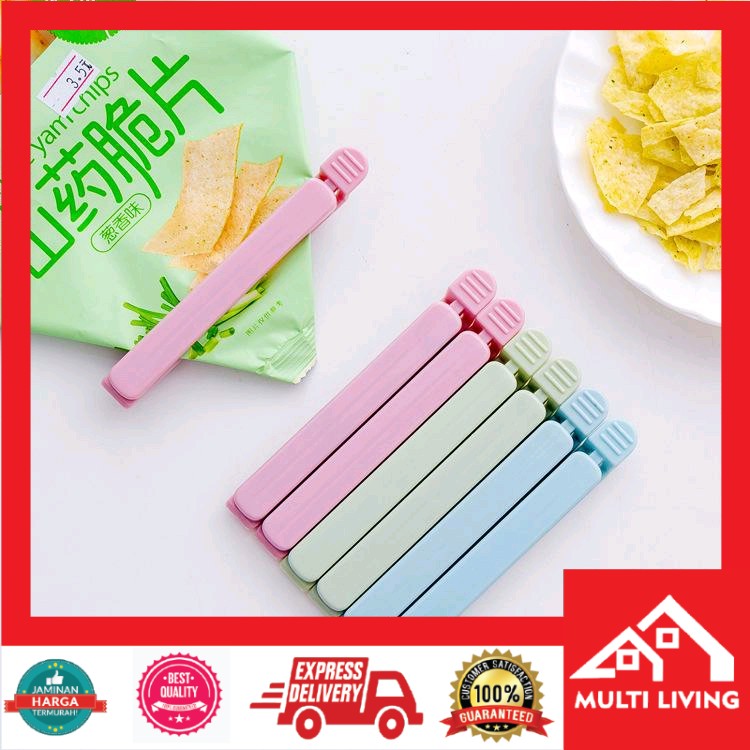 Segel Penjepit Plastik / Jepit Kantong Makanan Klip Seal Snack Food Sealer