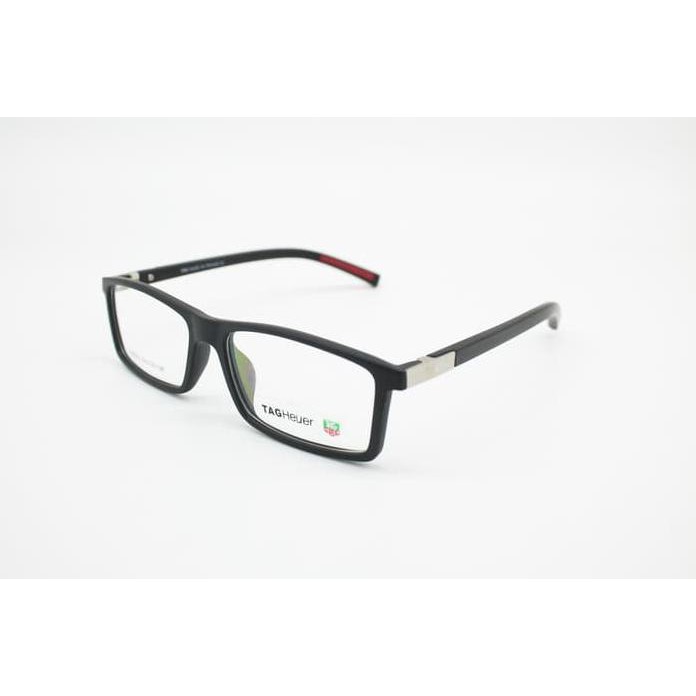 Frame Kacamata Minus Murah Tag Heuer 0512 Hitam Merah