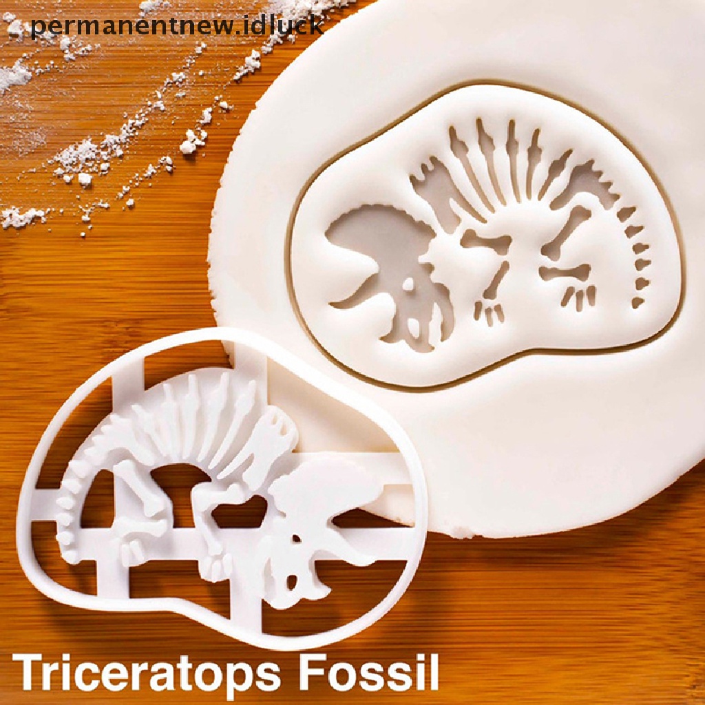 Cetakan Pemotong Biskuit Bentuk Dinosaurus 3D