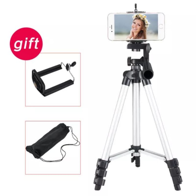 Tripod 3110 Universal Tripod Handphone Camera 1 Meter Free Holder U