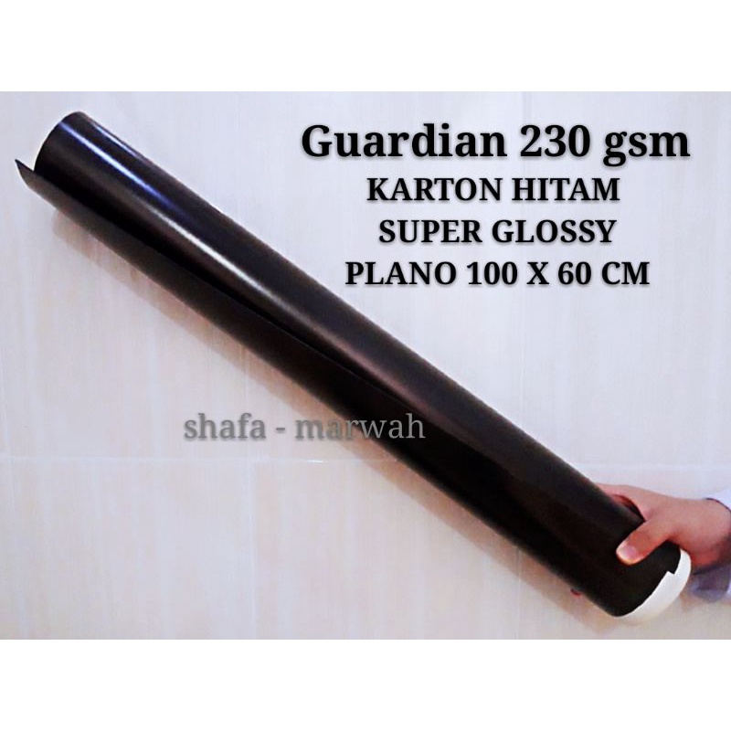 

KARTON HITAM.SUPER GLOSSY guardian full plano 100 x 60 cm | shopee indonesia.