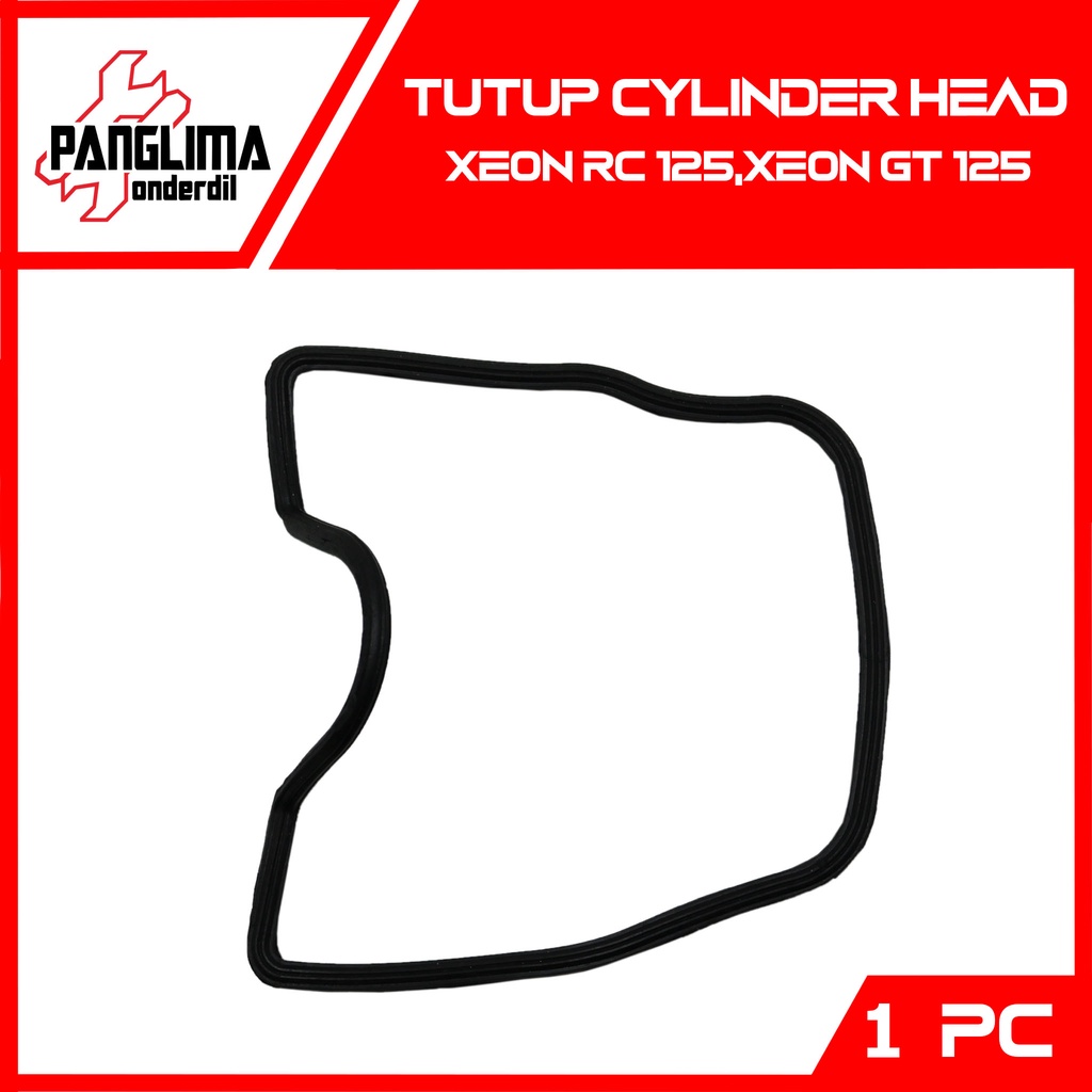 Tutup Cylinder Head Xeon GT 125 &amp; Xeon RC 125 Seal-Sil-Gasket-Oring Cover Karet Silinder Cop