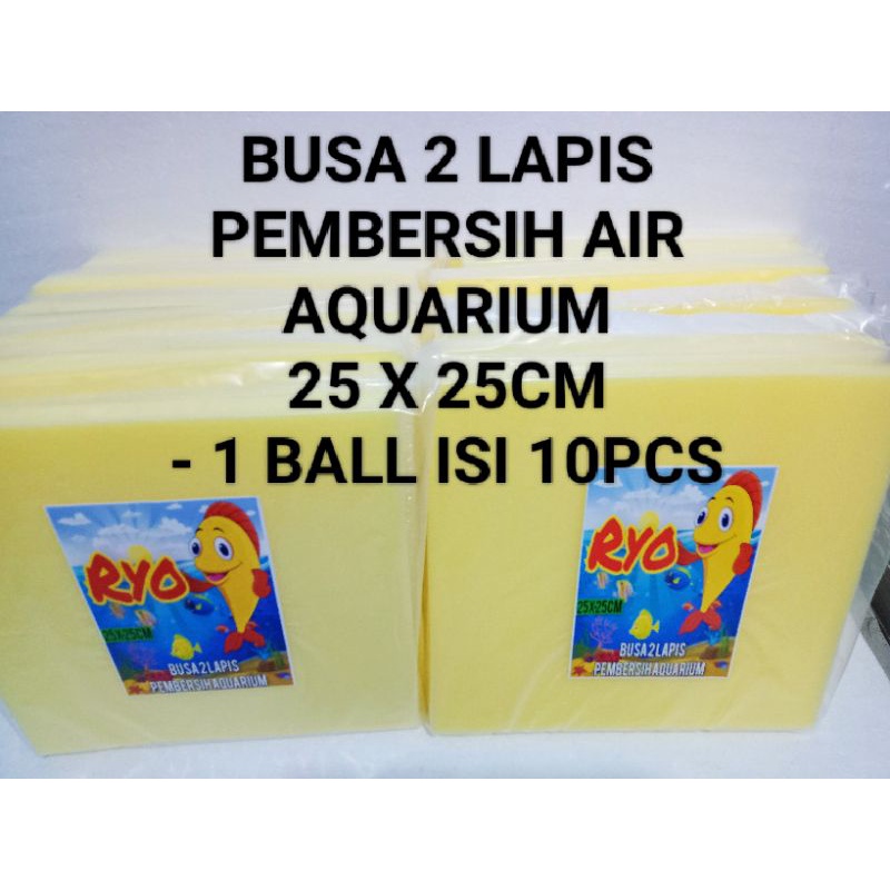 BUSA FILTER PEMBERSIH AIR AQUARIUM 2 LAPIS MERK RYO