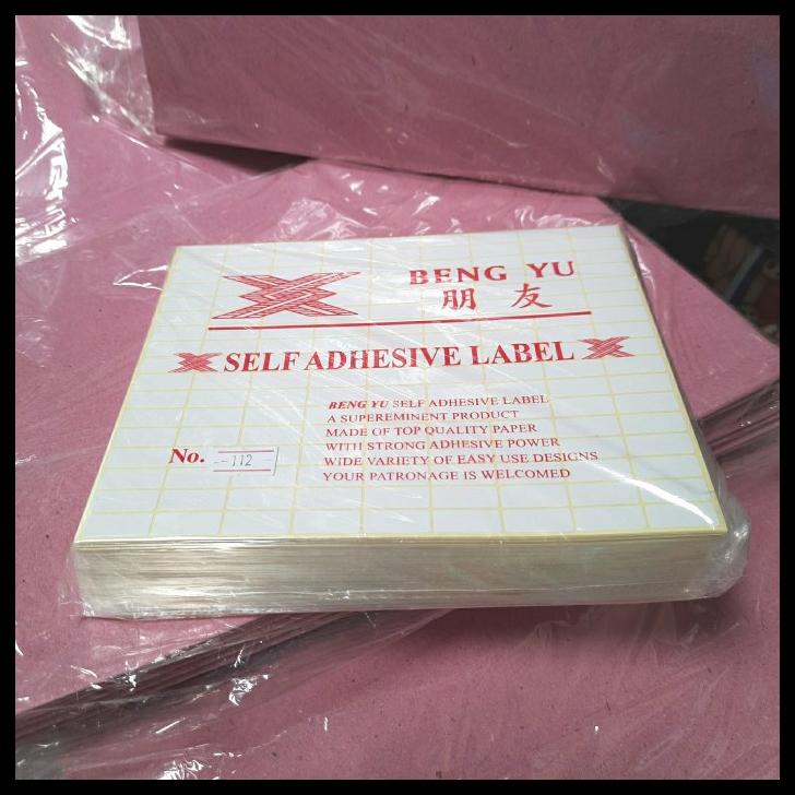 

Sticker Label Bengyu 112 8X20Mm 1 Pack Isi 25X7 Lembar