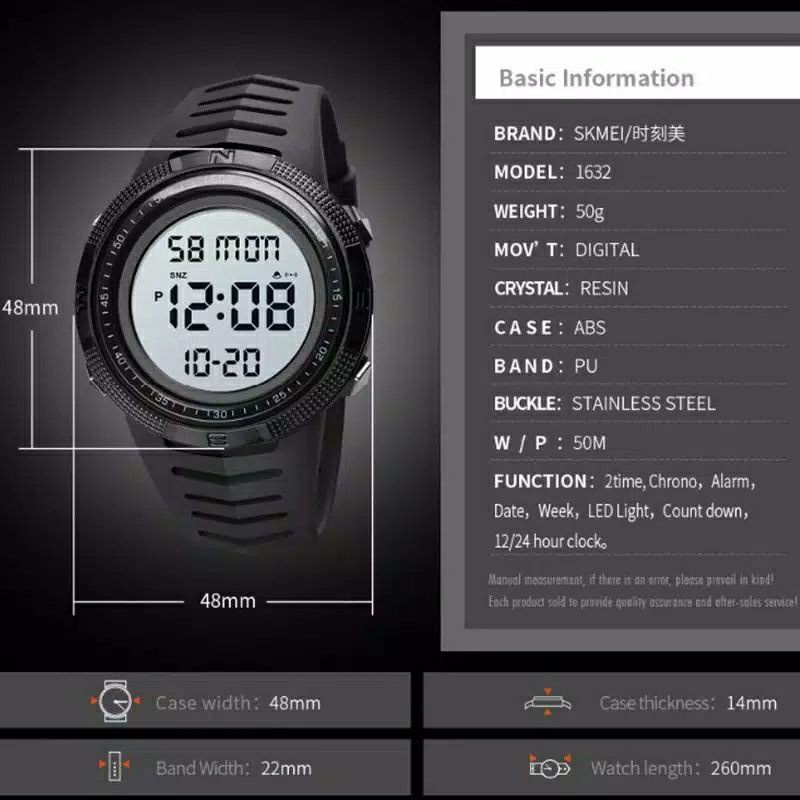 JAM TANGAN COWOK DIGITAL SPORT SKMEI 1632 ORIGINAL,WR/ JAM TANGAN WATERESISTAN/SKMEI 1632/JAM TANGAN COWOK SPORT