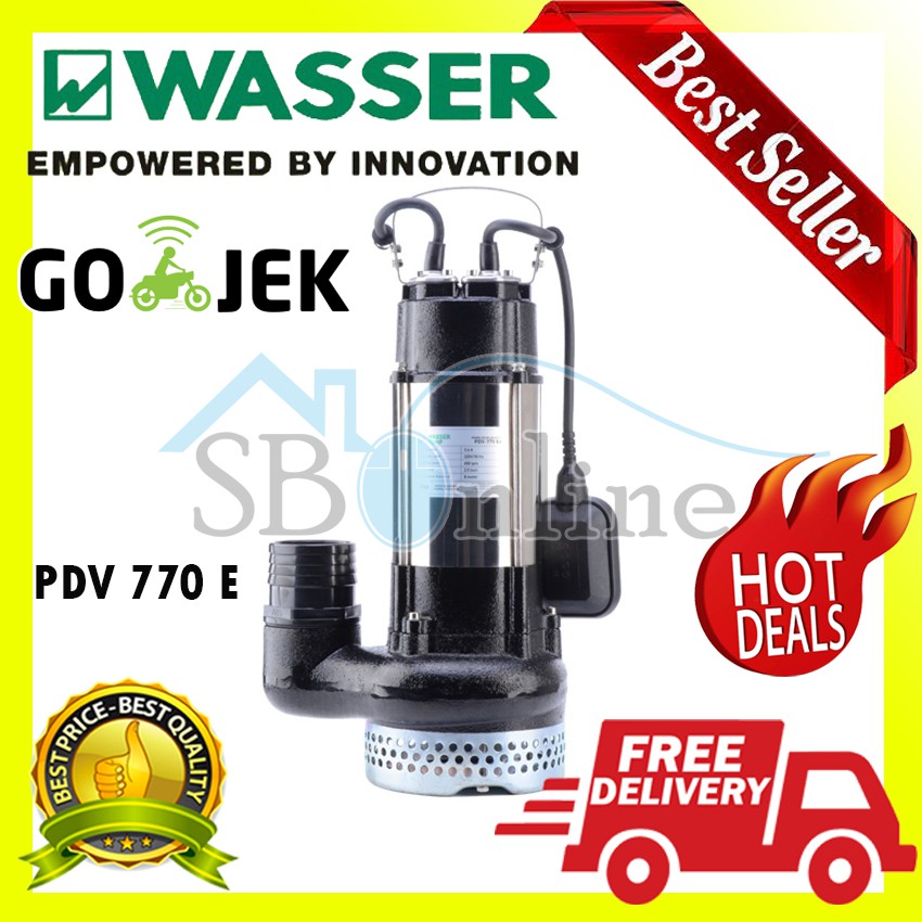 Pompa Celup Air Bersih Wasser PDV 770 E Harga Pabrik