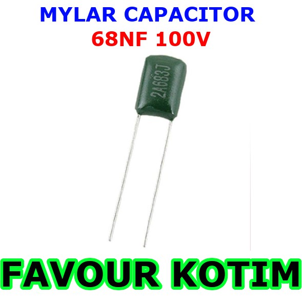 MYLAR CAPACITOR 683 68KP 68NF 100V KAPASITOR MILAR FVKOTIM