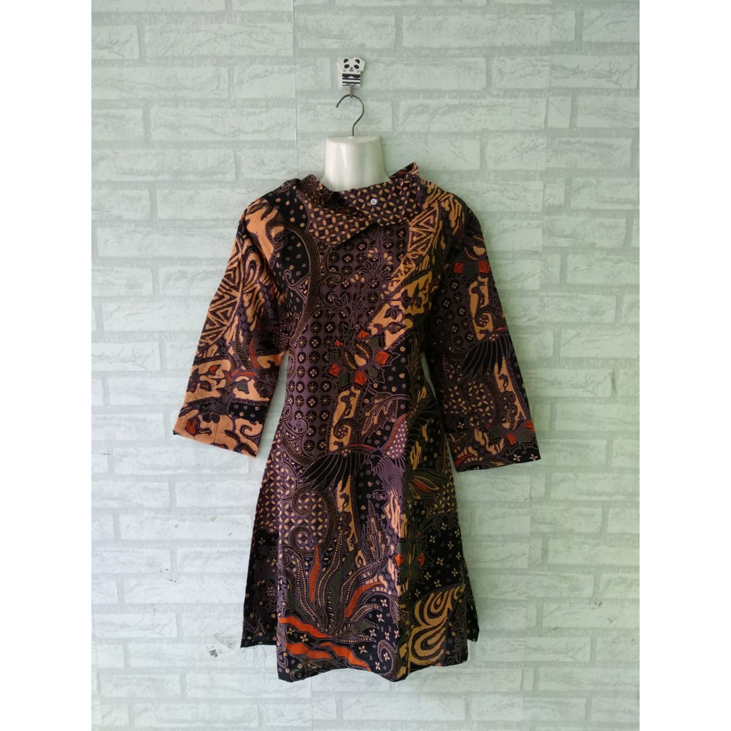 Tunik / dress seragam  batik sabrina size M L XL XXL 4L 5L