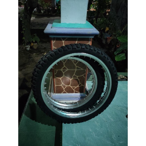 pelk pelek velg velk roda ban RIMS 18/21 original copotan motor crf 150L