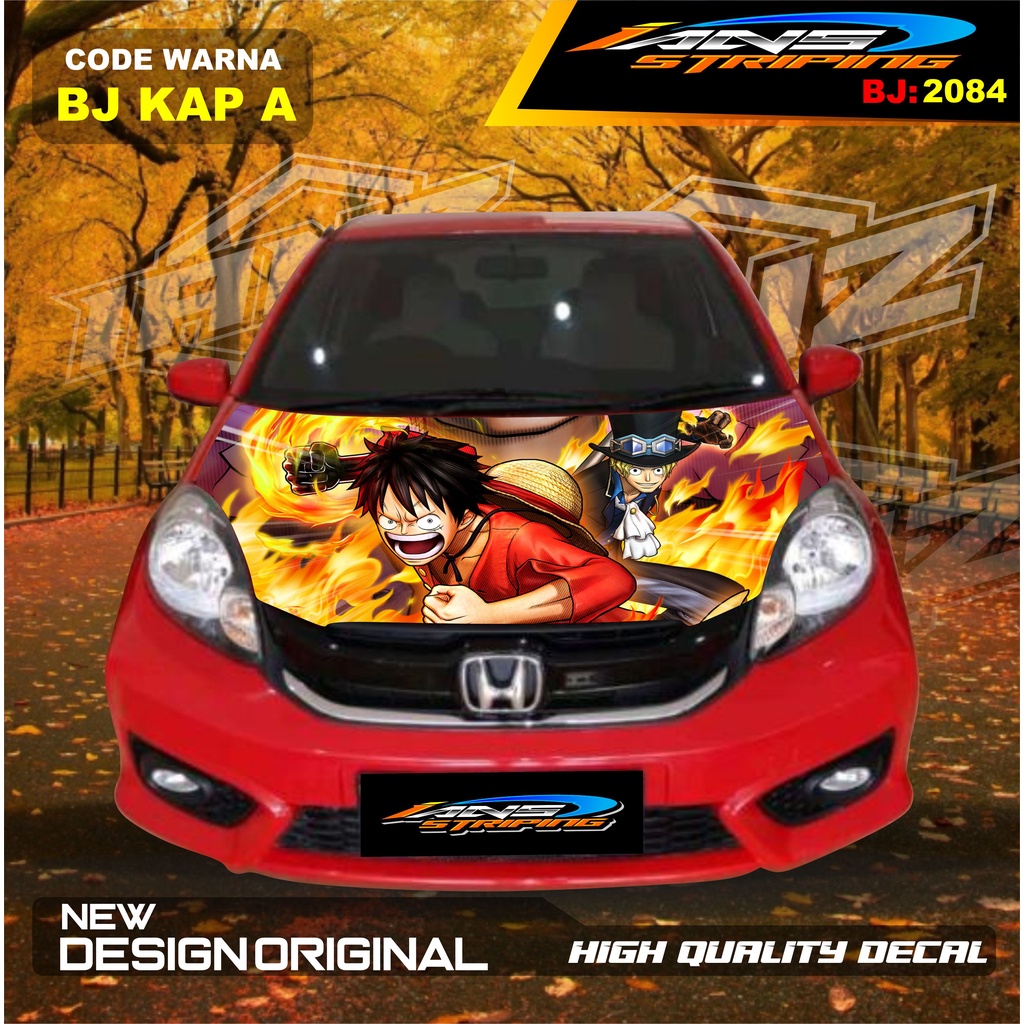 STIKER KAP DEPAN MOBIL AVANZA XENIA / STIKER KAP MOBIL INNOVA / VARIASI STIKER KAP MESIN MOBIL HONDA JAZZ TOYOTA RUSH