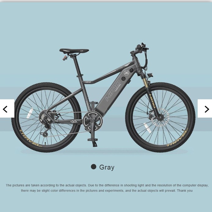 Sepeda Listrik Gunung MTB Elektrik Smart Moped Bicycle 250W 100km 48V 10Ah Warna HIMO C26