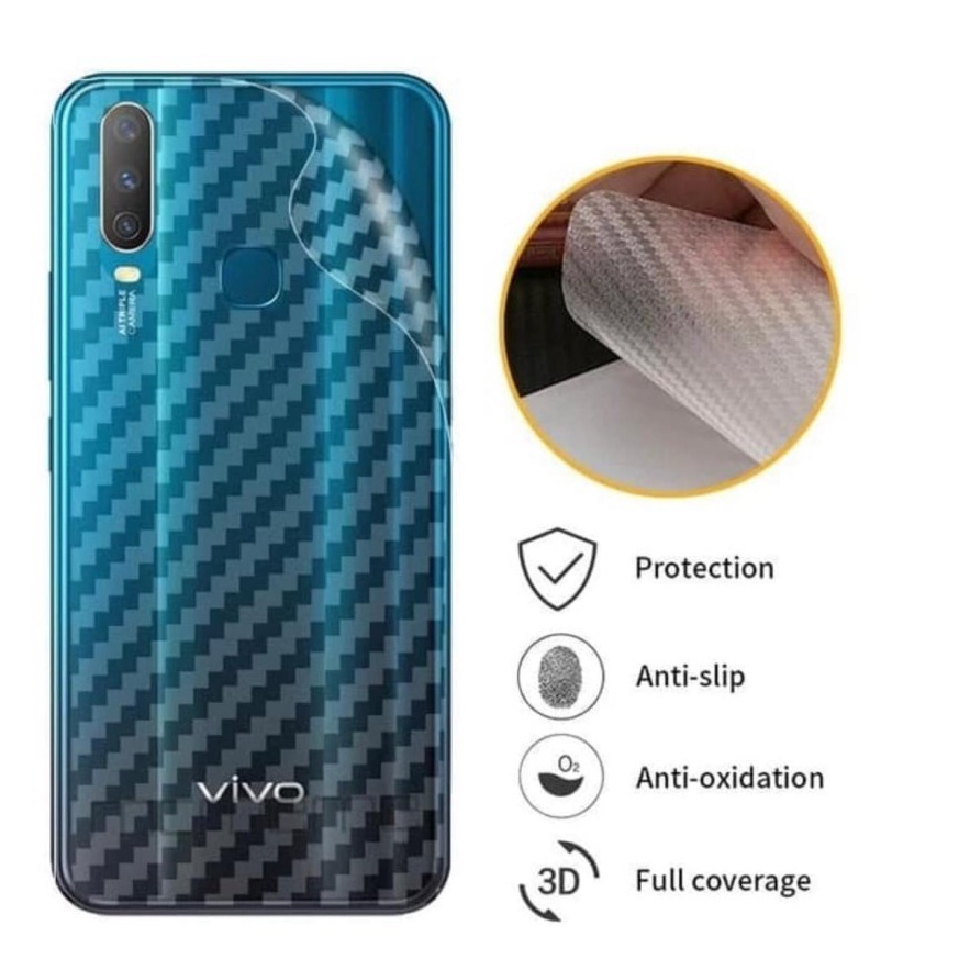 ANTI GORES BELAKANG SKIN CARBON XIAOMI REDMI NOTE 7 - FA