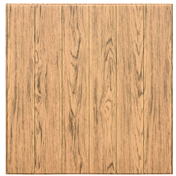 （COD ）Wallpaper 3D FOAM / Motif Kayu Wood Foam Dekorasi Kamar Murah High Quality 70x70cm-Yellow wood/ 70x70cm