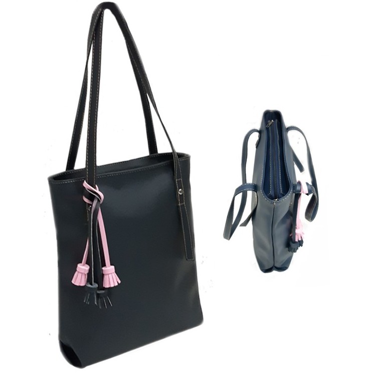 TAS TOTE TAS WANITA KULIT S totebag HITAM Alamanda Murah Salvia saes store 001