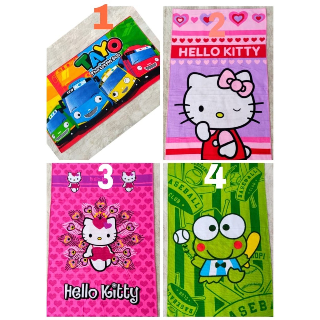 Promo Handuk Karakter Anak 70x140 Daya Serap Tinggi-1