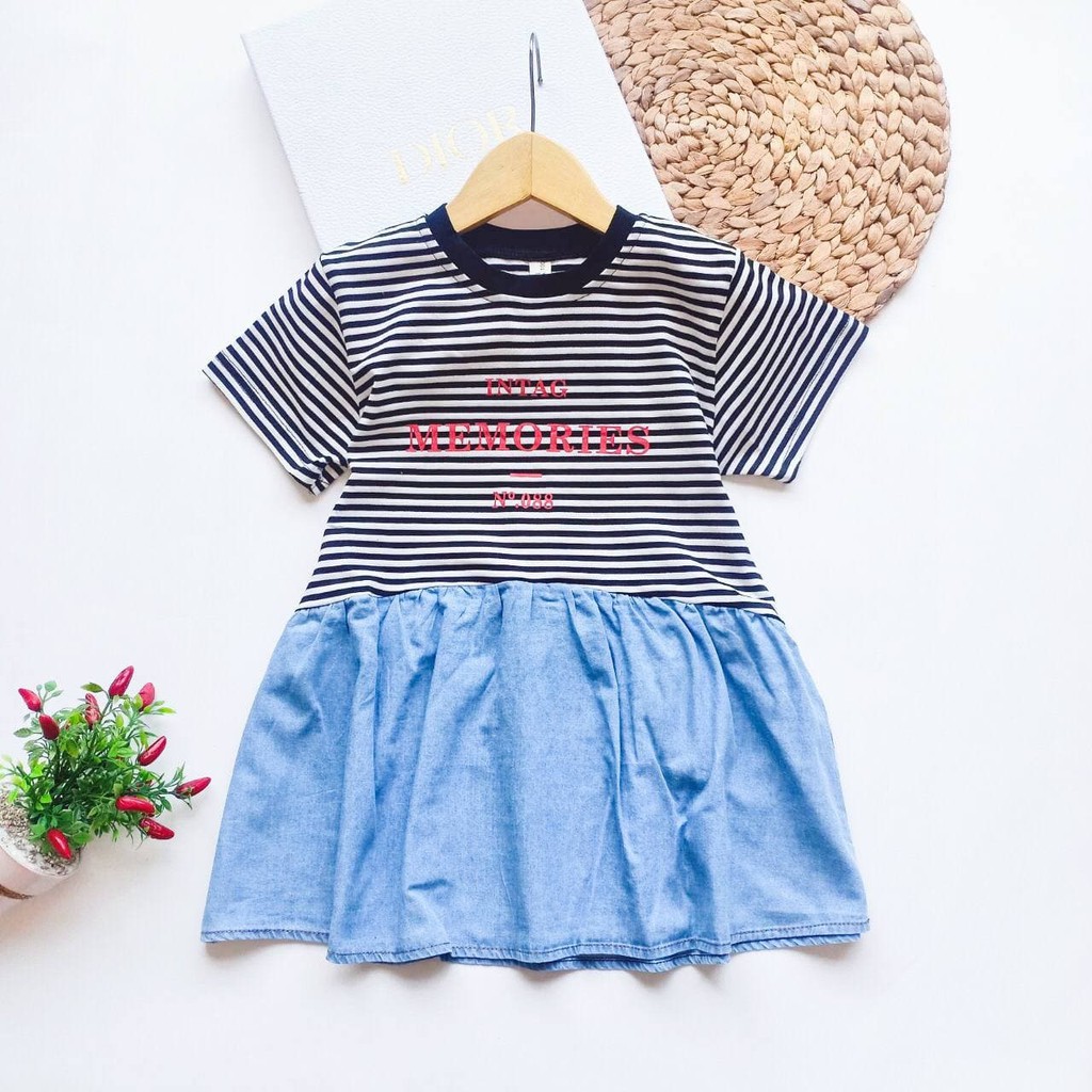 Promo !! Dress anak perempuan Dress intag memories import uk 3-6th