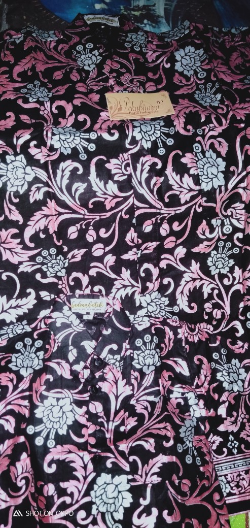 Kemeja Batik Jumbo Couple Ayah Anak Batik Pink Keren