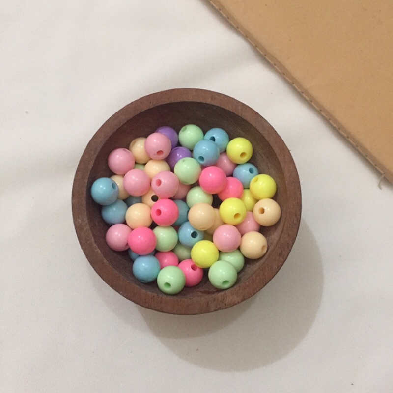 Mote manik Susu Pastel 10mm