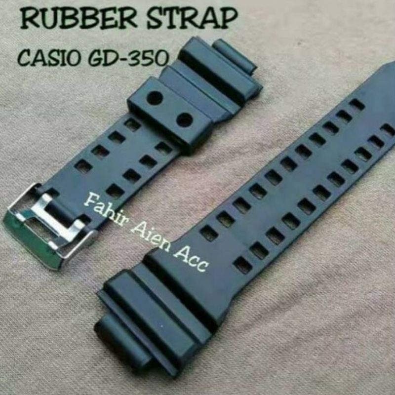 STRAP TALI JAM TANGAN CASIO G-SHOCK GD-350 GD350 GD 350 BONUS PEN TALI