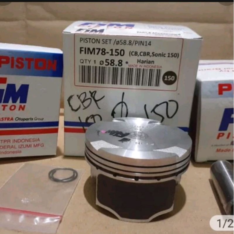 Piston seher kit cb 150 led cb150r led sonic oversize 150 fim