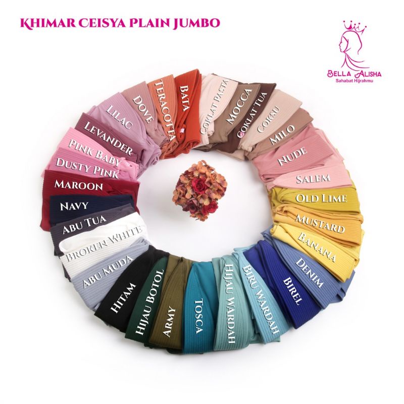 Jilbab Bergo Ceisya Plain Sport Size S Spandek Jersey Premium Daily Pet