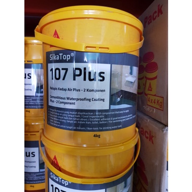 SIKA TOP 107 PLUS - WATERPROOFING - ANTI BOCOR 4KG - SEMEN PELAPIS